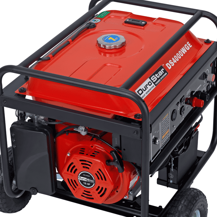 DuroStar DS4000WGE 3500W 4000W 210 Amp Portable Welding Generator with Electric Start - Ideal for Construction Sites, Farm Work, and Emergency Power Backup