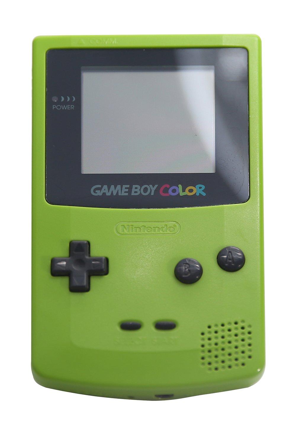 Original Game Boy Color Kiwi Green Retro Gaming Console - Portable Handheld Video Game System for Kids & Adults - Perfect for Travel, Gifts & Nostalgic Gaming Fun