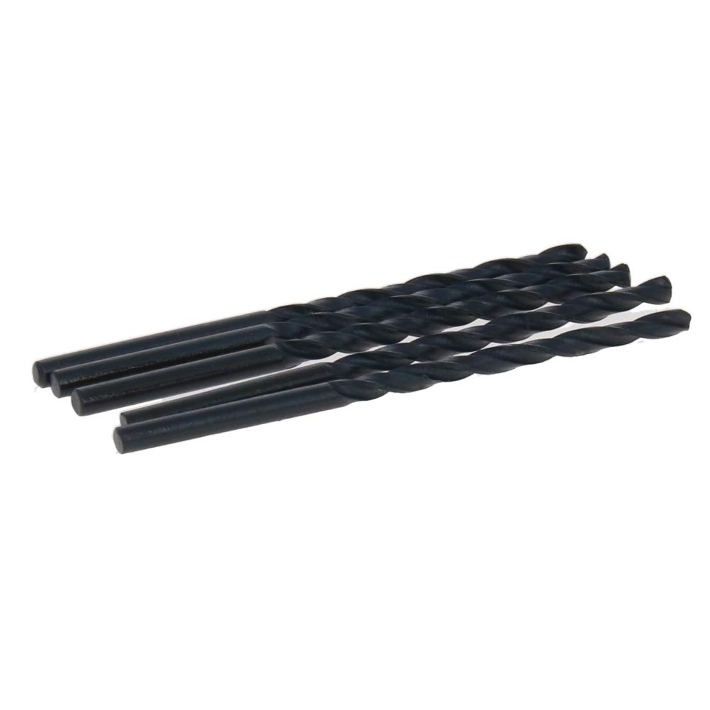 Utoolmart 20-Piece HSS-4241 Round Shank Twist Drill Bit Set - 2.5mm Diameter Black Drill Bits for Steel & Aluminum Alloy - Perfect for Metalworking, DIY Projects, and Home Repairs