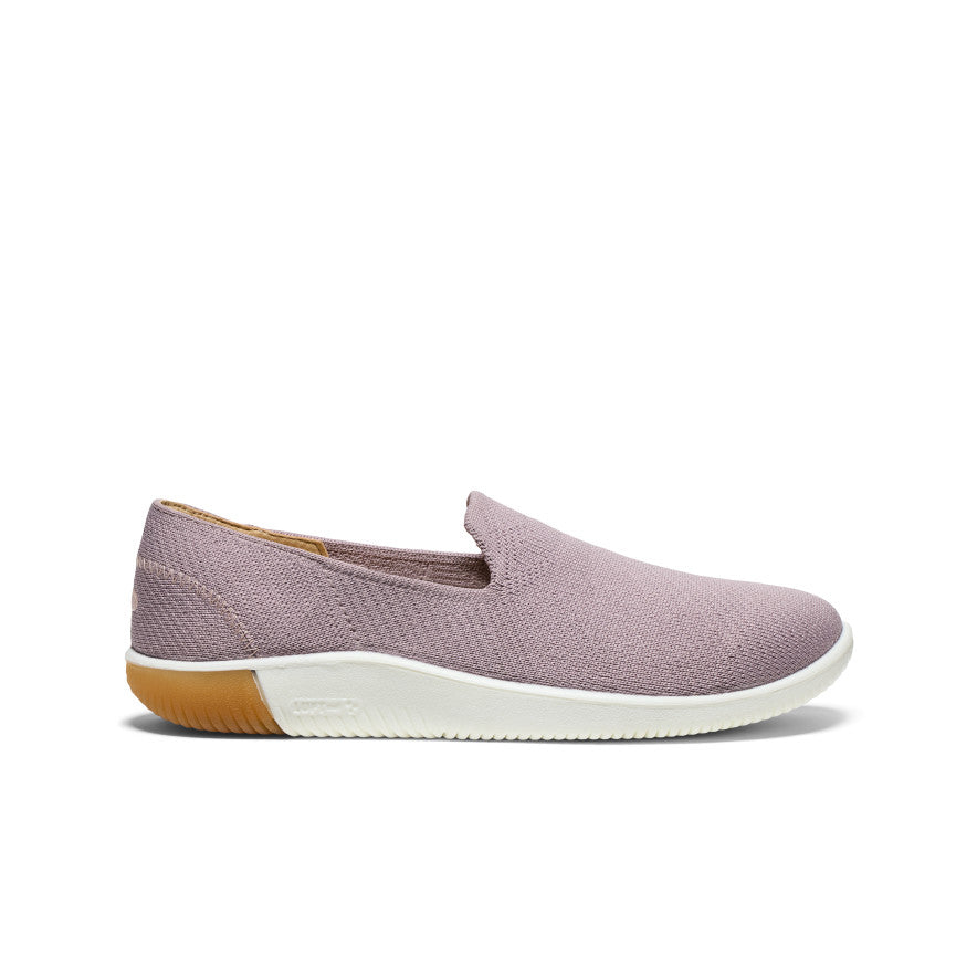 Women's KNX Knit Slip On Shoes - Comfortable Casual Loafers in Toadstool/Cameo Rose Colors | Perfect for Work, Travel & Everyday Wear