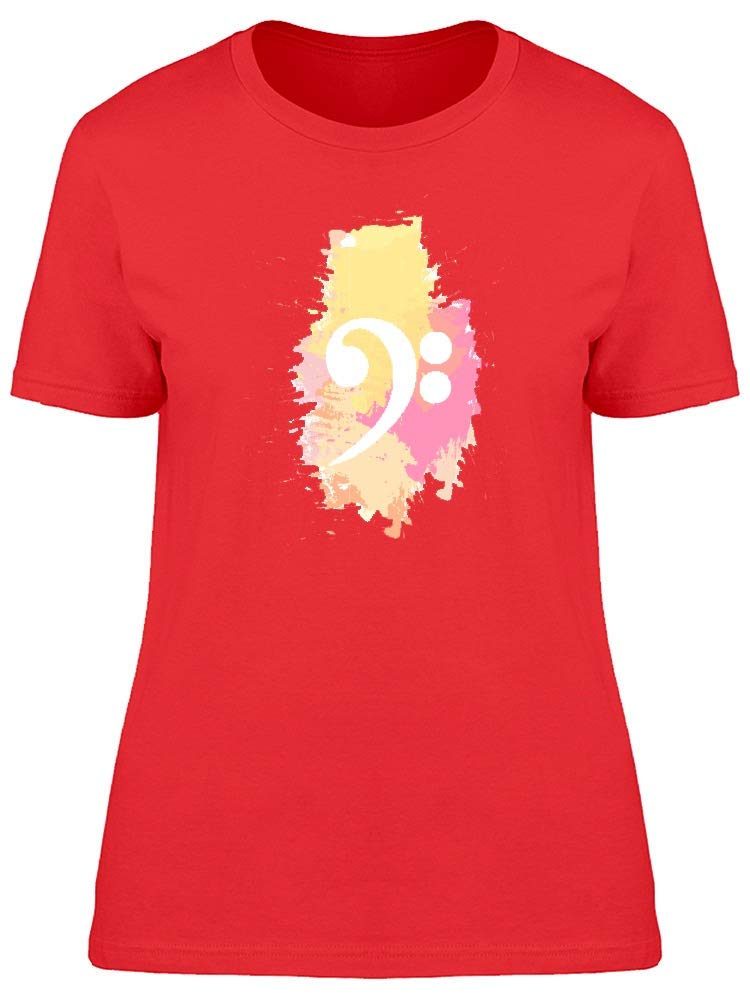 Smartprints Musical Note Colorful Back Women's T-Shirt - Stylish & Comfortable for Concerts, Music Festivals & Casual Wear