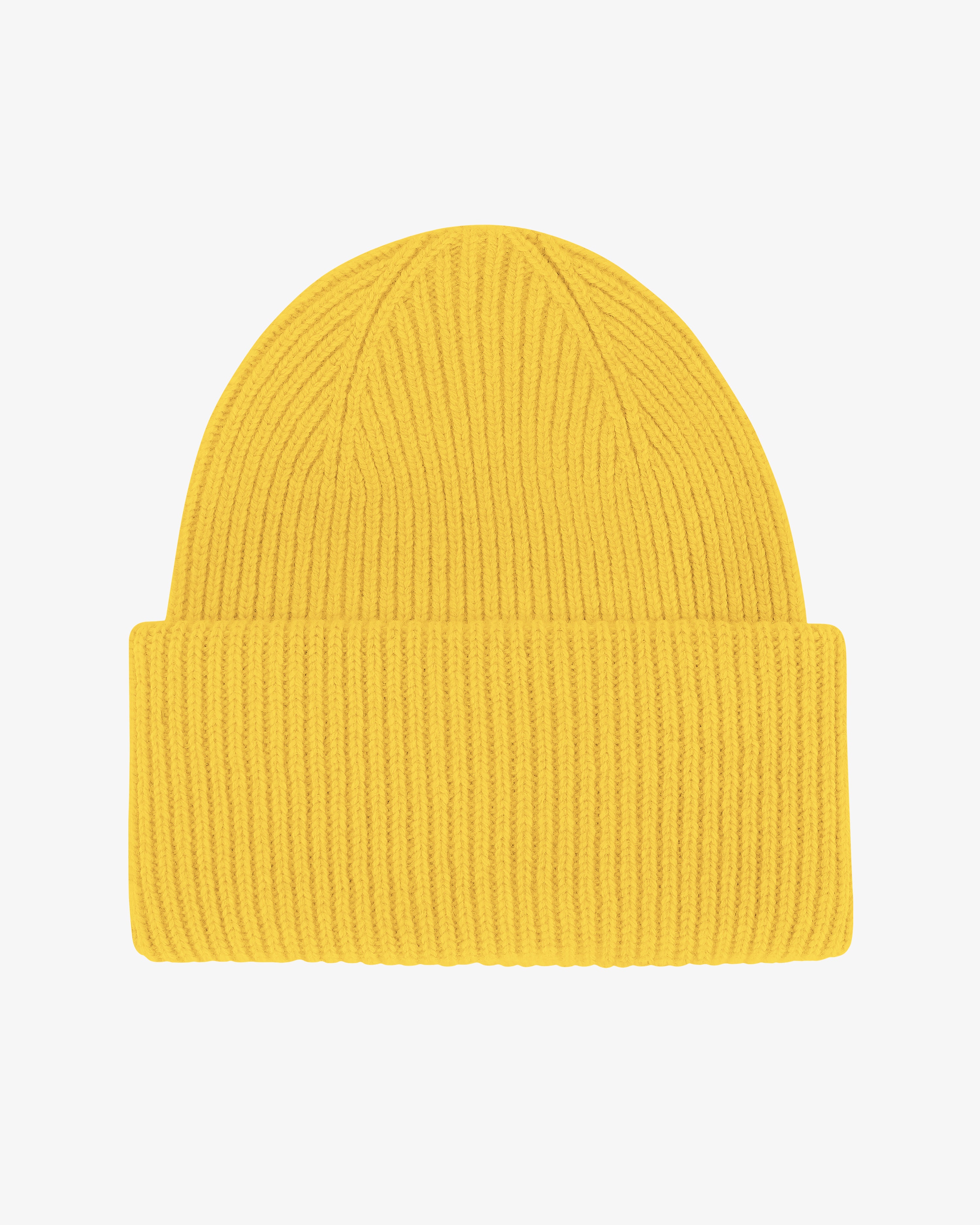 Premium Merino Wool Beanie Hat for Men & Women - Soft & Warm Winter Knit Cap in Lemon Yellow - Perfect for Skiing, Hiking & Outdoor Activities