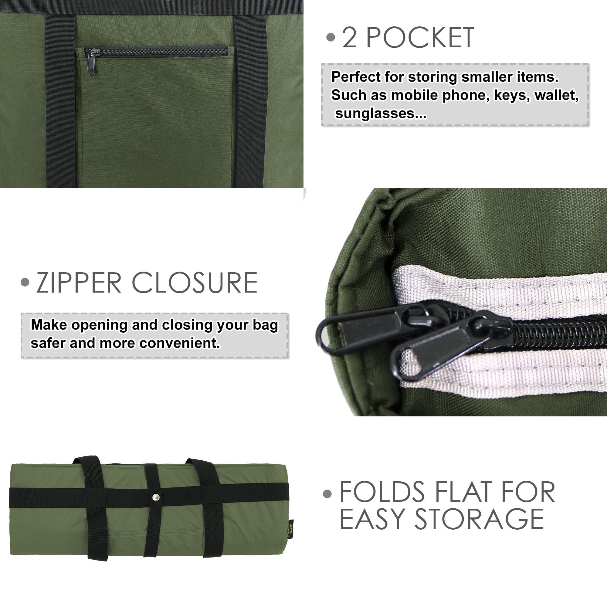BeeGreen Insulated Cooler Bag - Leakproof Freezer Tote for Groceries, Picnics & Food Delivery | Thermal Lunch Bag for Work, Beach & Outdoor Activities
