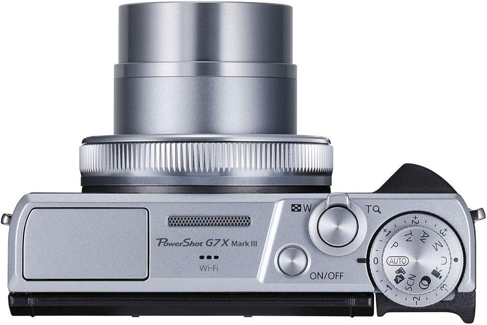 Canon PowerShot G7 X Mark III Digital Camera (Silver) - 20.1MP 4K Vlogging Camera with 4.2x Optical Zoom, WiFi & Bluetooth - Renewed with PixiBytes Accessory Bundle - Perfect for Travel, YouTube & Photography