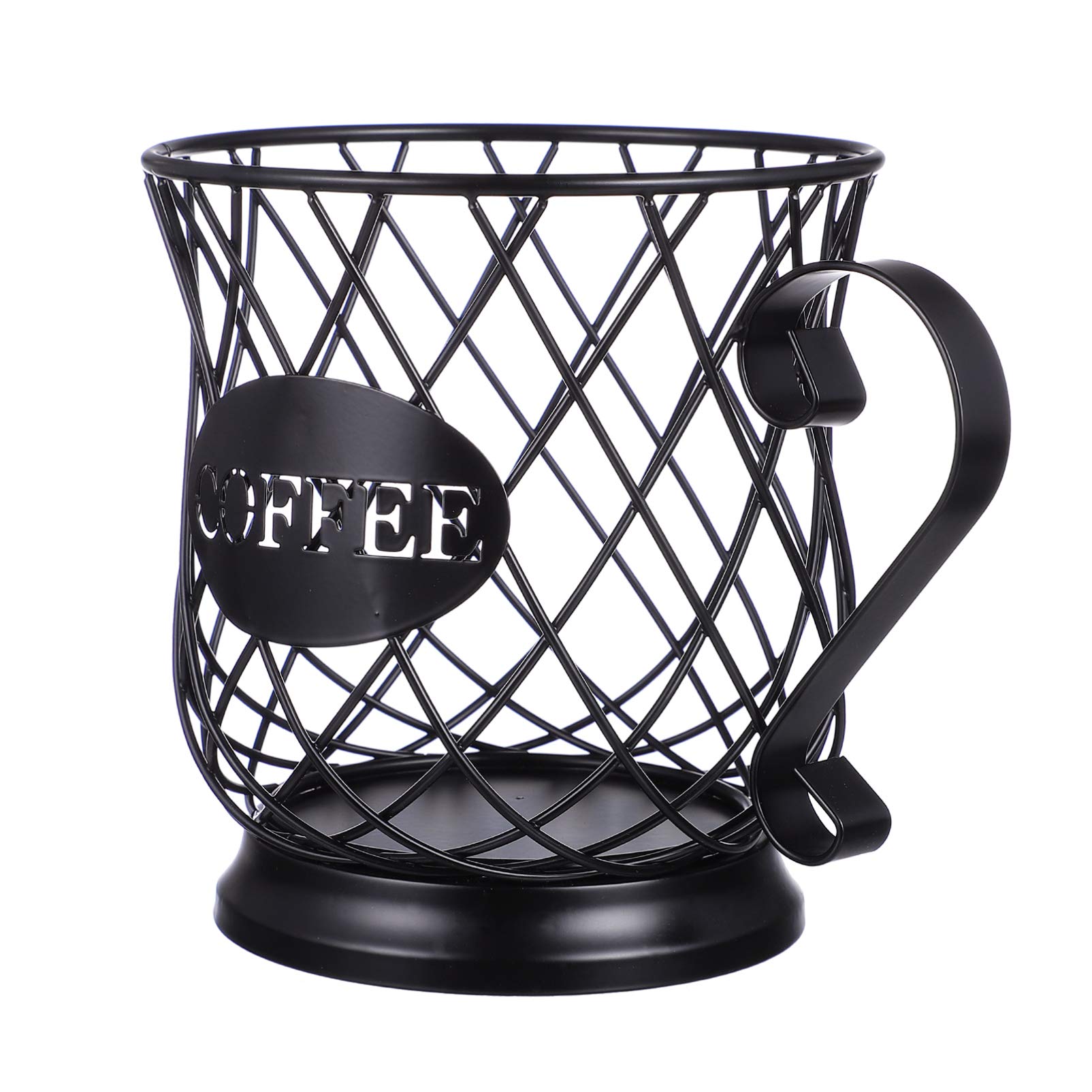 Stainless Steel Coffee Capsule Holder - 24 Pod Organizer for Nespresso & Keurig - Compact Coffee Pod Storage Basket for Kitchen Countertop & Office Desk
