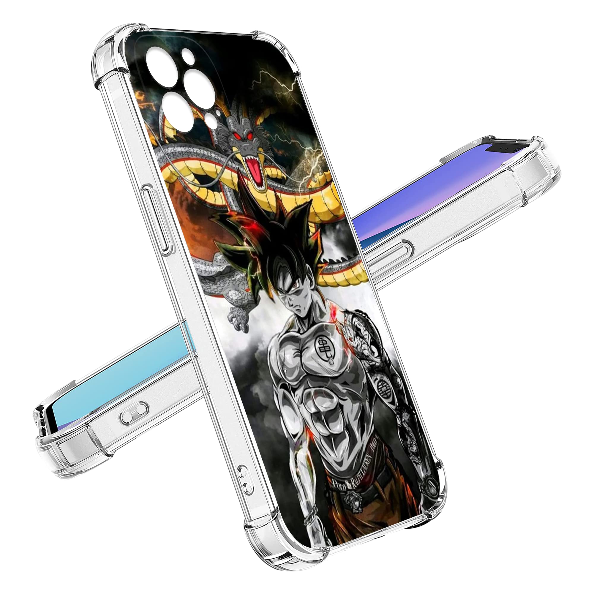 Heoye Cokpol iPhone 13 Pro Max Case (6.7 Inch) - Japanese Anime Pattern Crystal Clear Shockproof Protective Cover for Men & Women | Perfect for Daily Use, Travel & Anime Fans