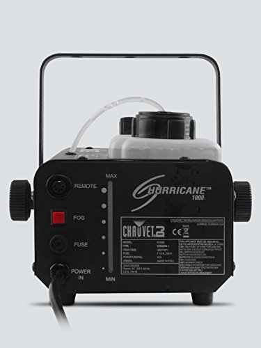 CHAUVET DJ Hurricane 1000 Compact Fog Machine with Wireless Remote - Professional DJ Equipment for Stage Shows, Halloween Parties & Special Effects