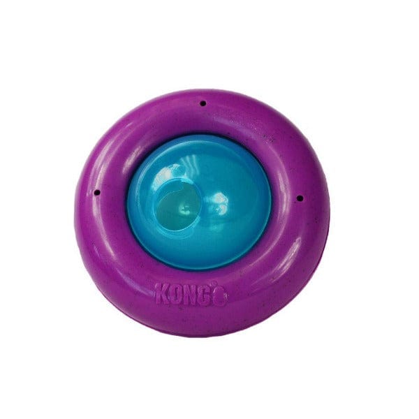 KONG Infused Gyro Treat Dispensing Cat Toy - Interactive Pet Toy for Indoor Cats, Fun Treat Dispenser for Playtime & Training - Perfect for Boredom Relief & Mental Stimulation
