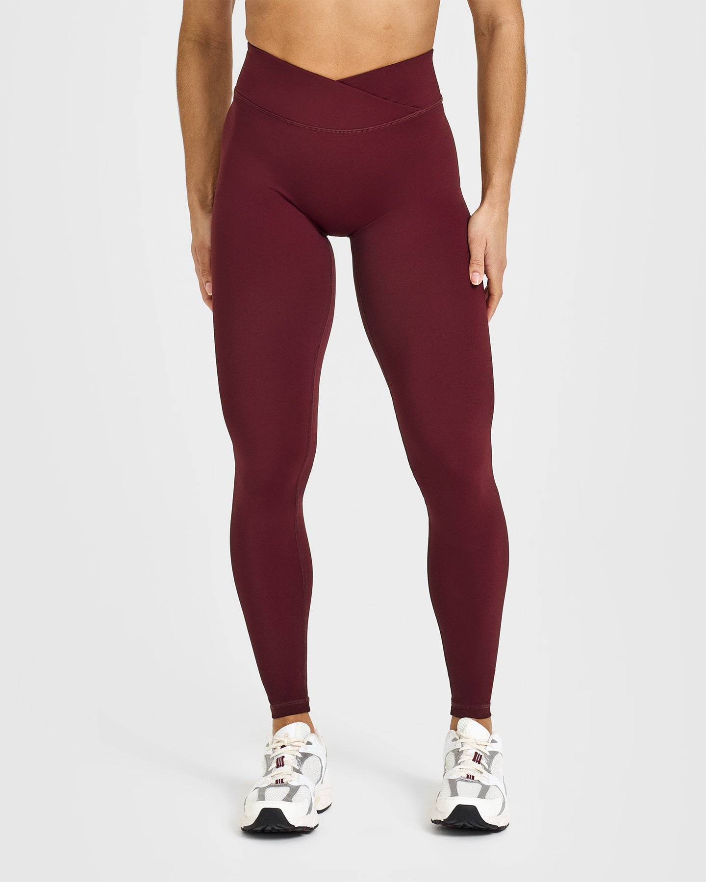 Unified Wrap Leggings for Women - High Waist Yoga Pants with Rosewood Print | Perfect for Yoga, Gym, Running & Lounge Wear