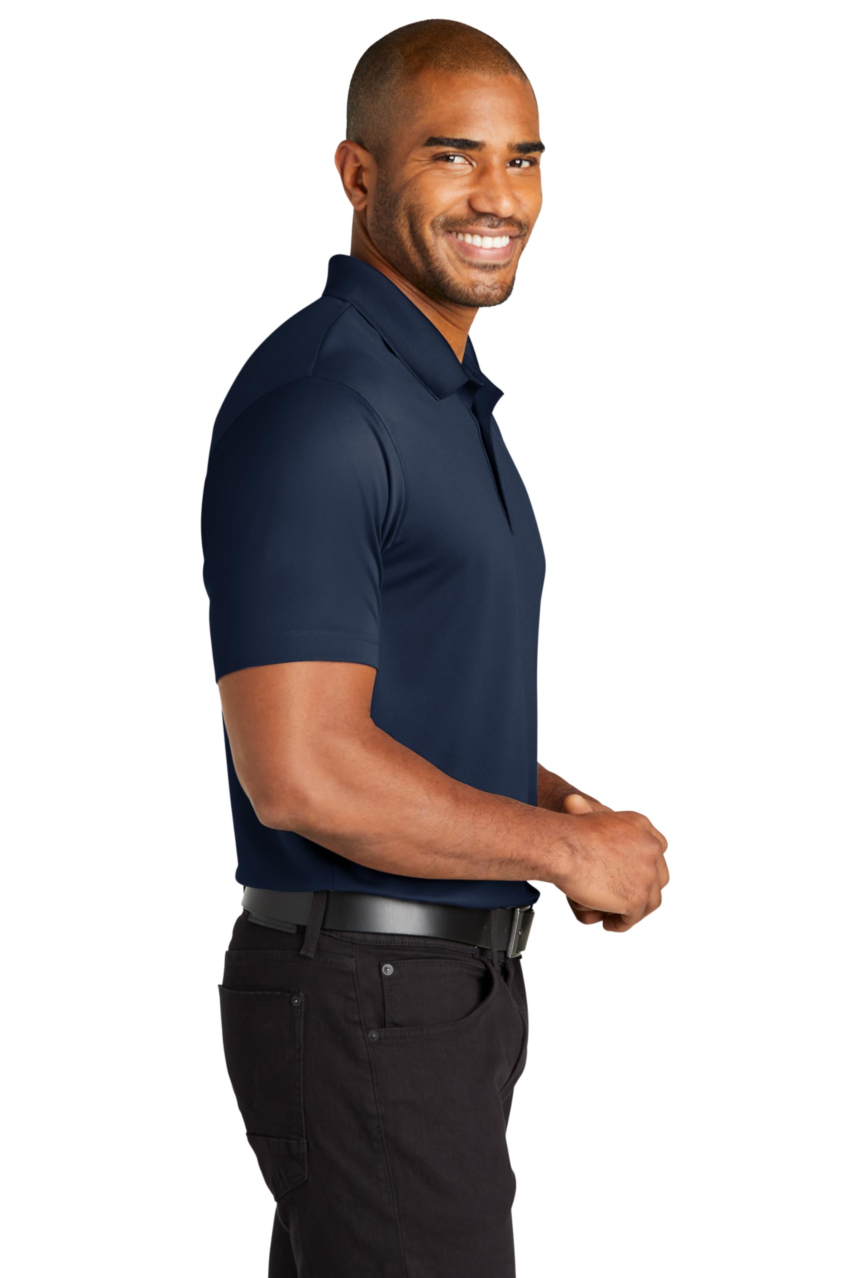Port Authority C-Free Performance Polo Shirt for Men - Moisture Wicking, Breathable Golf & Work Shirt - Business Casual & Outdoor Activities