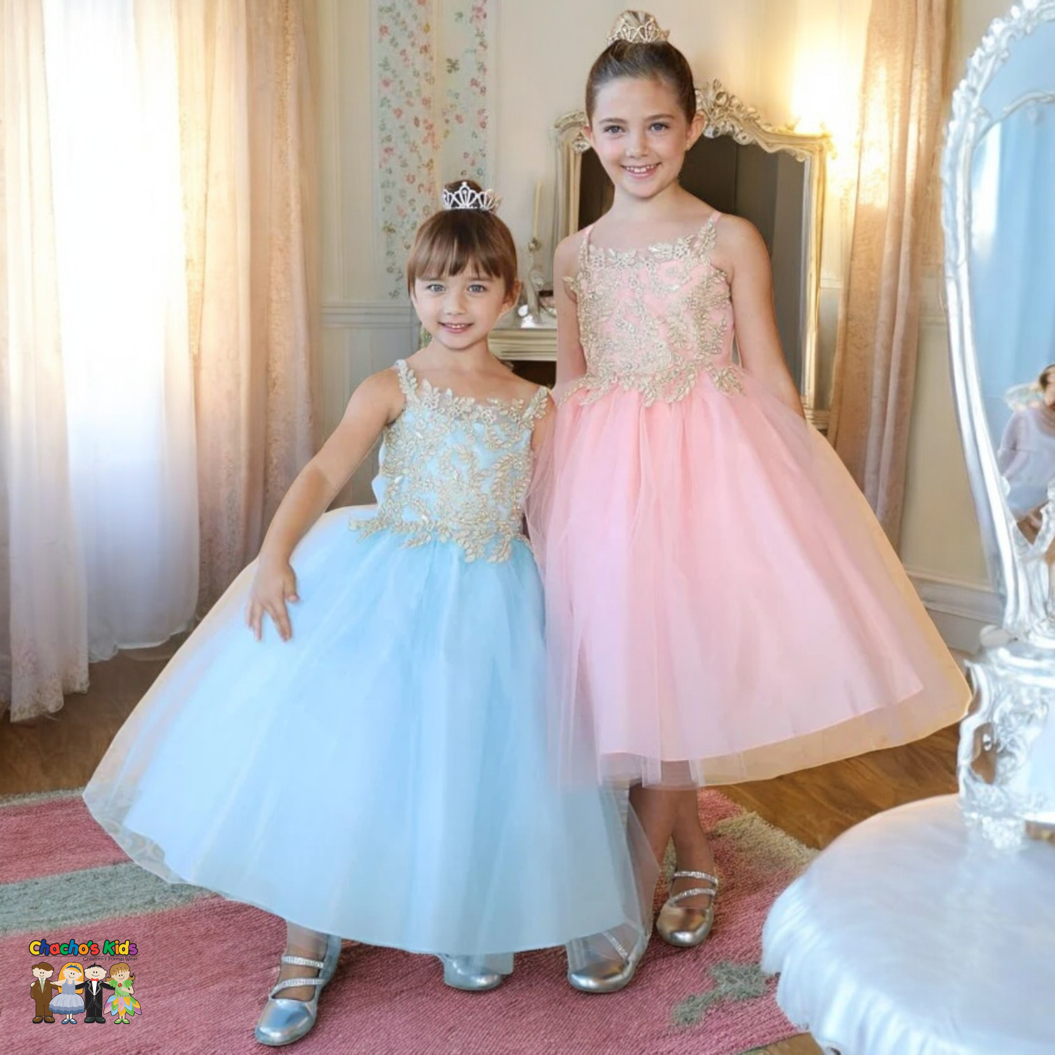 Beautiful Flower Girl Dress D778 Big - Elegant Party Dress for Weddings, Baptisms & Special Occasions