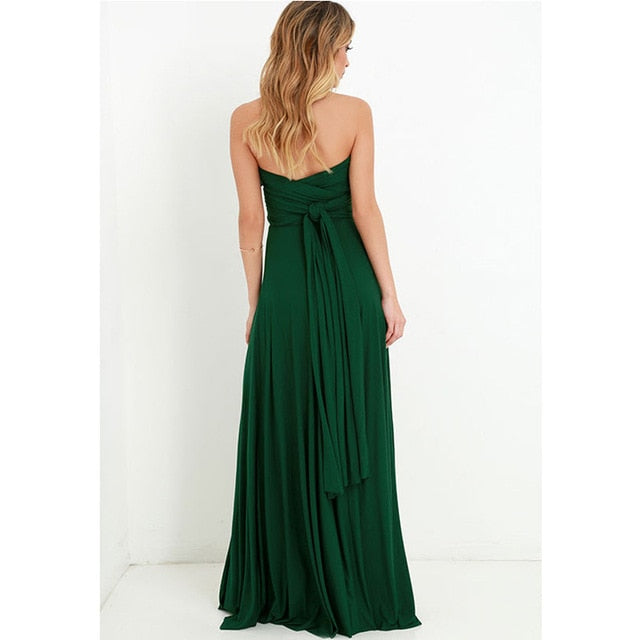 Boho Convertible Maxi Dress for Women - Versatile Summer Beach & Club Wear