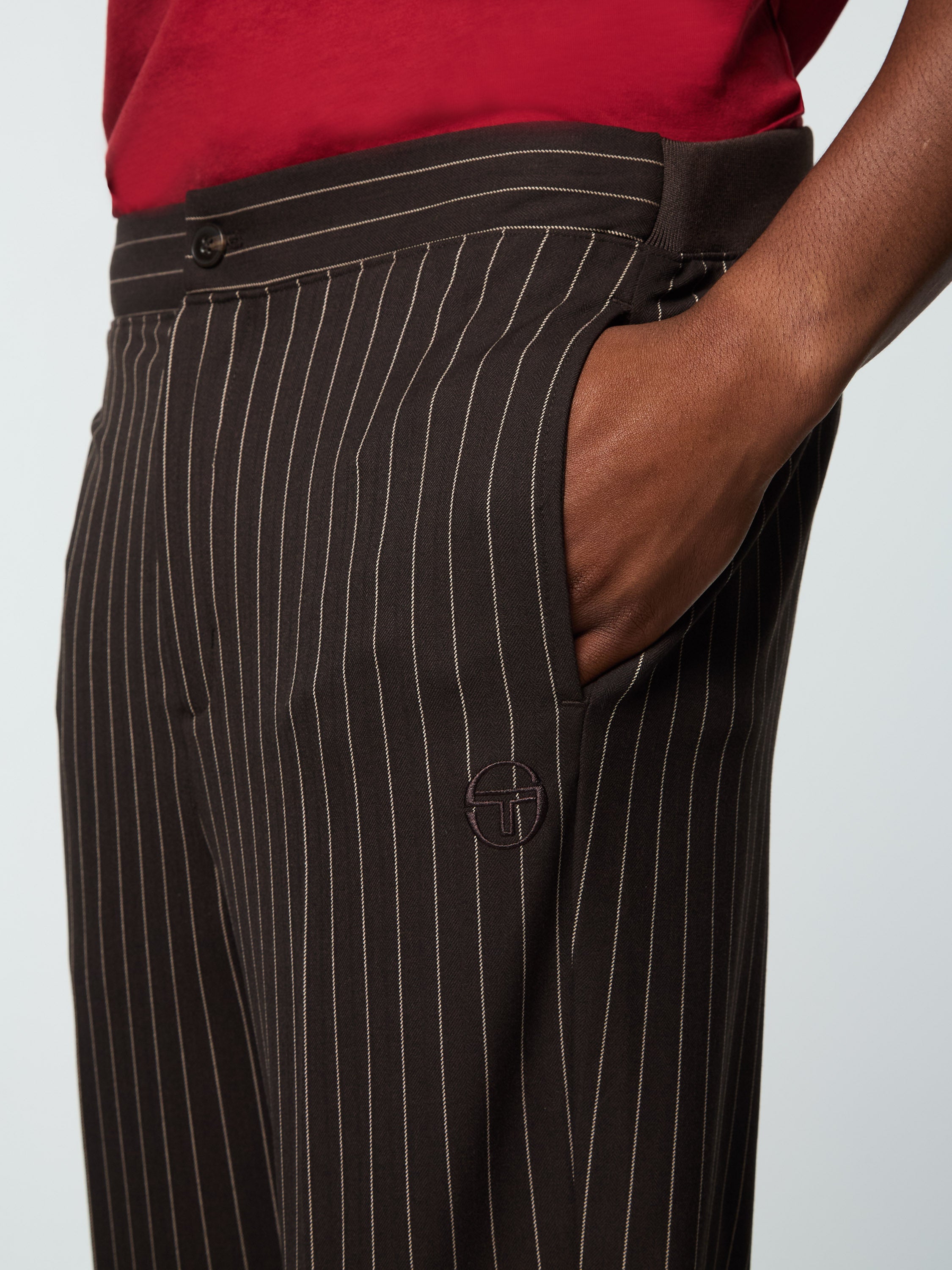 Gessato Men's Suiting Track Pants - Comfortable Stretch Dress Joggers for Business Casual & Office Wear - Perfect for Work, Travel, and Lounge