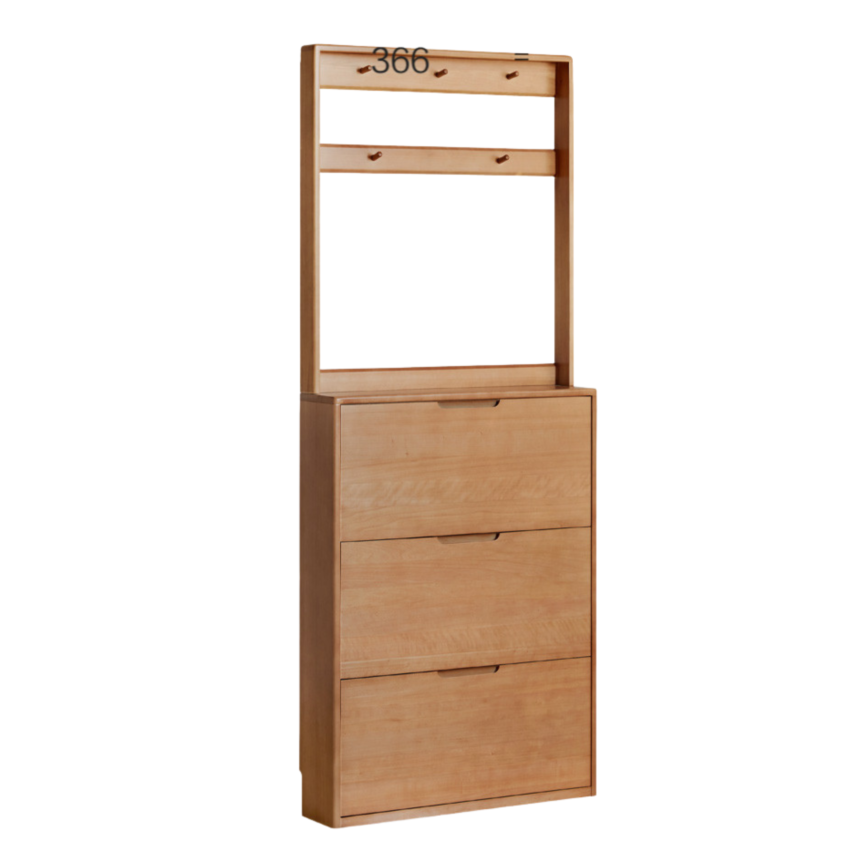 25.6x7.9x83 inch/ 65x20x211cm/ Natural Wood Color/ Poplar wood ultra-thin shoe cabinet+ shelf