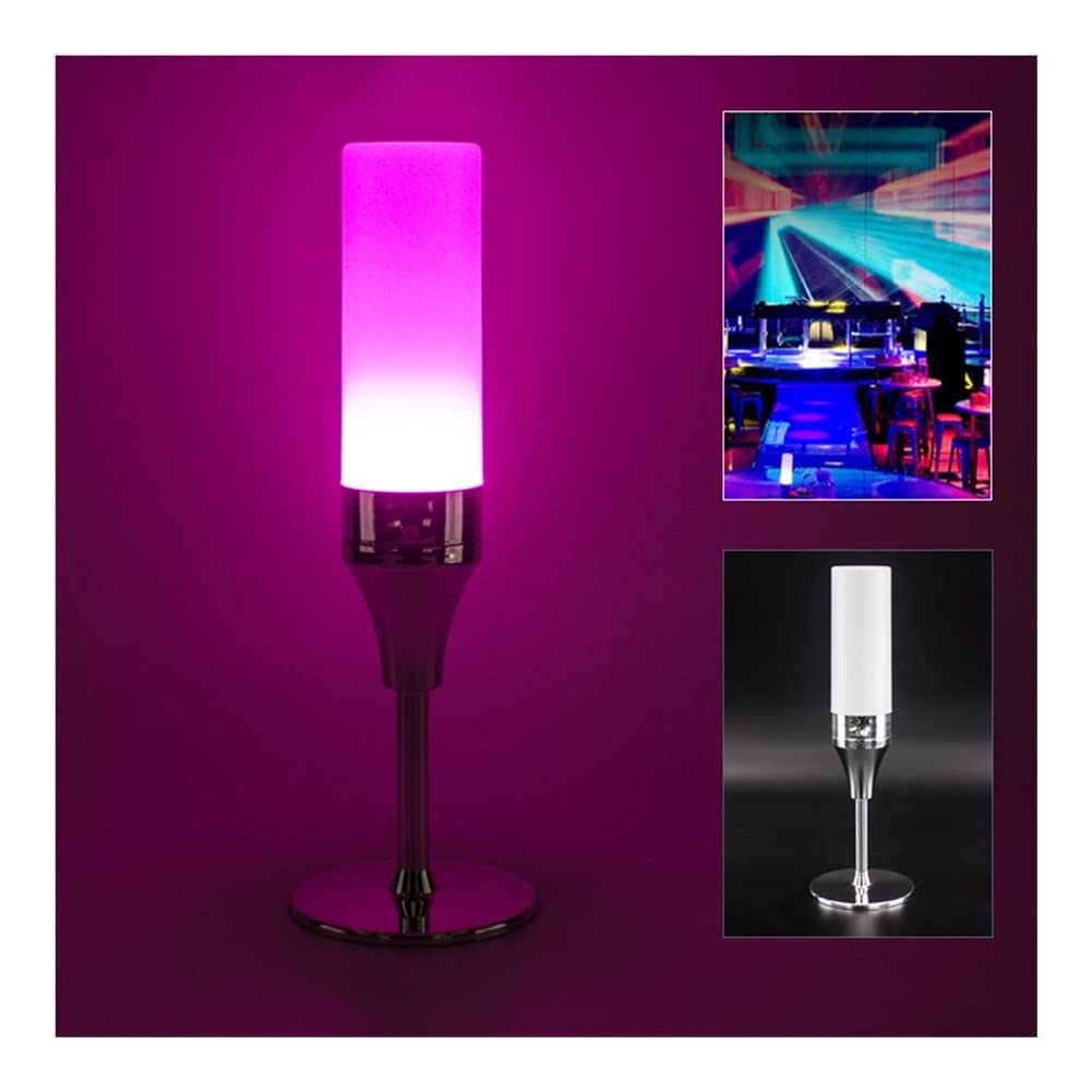 FQDFAYEE Modern Purple LED Table Lamp for Bedroom, Nightstand, Bar, Restaurant, Hotel - Stylish Ambient Lighting for Home & Office Decor