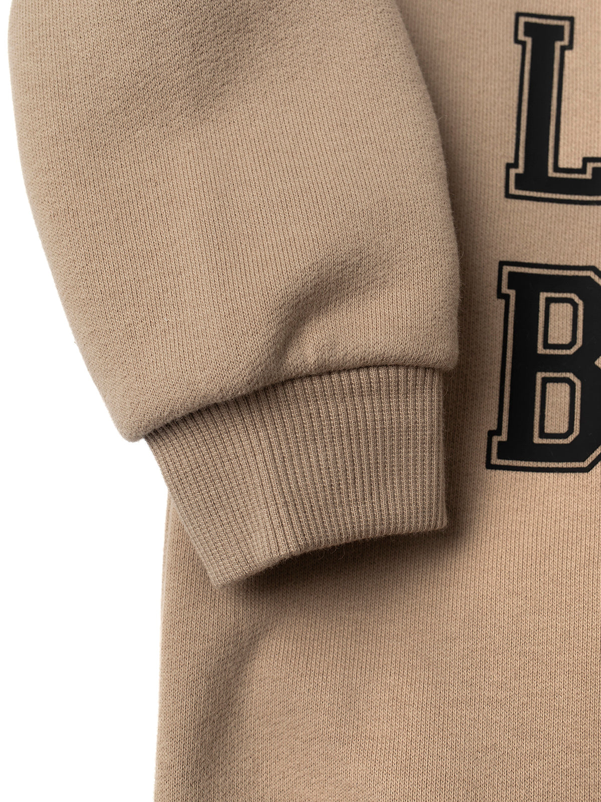 LB Collegiate Crewneck Sweatshirt for Men & Women | Soft Cotton Blend | Comfortable & Stylish | Tan | Perfect for Casual Wear, College Campuses & Everyday Outfits