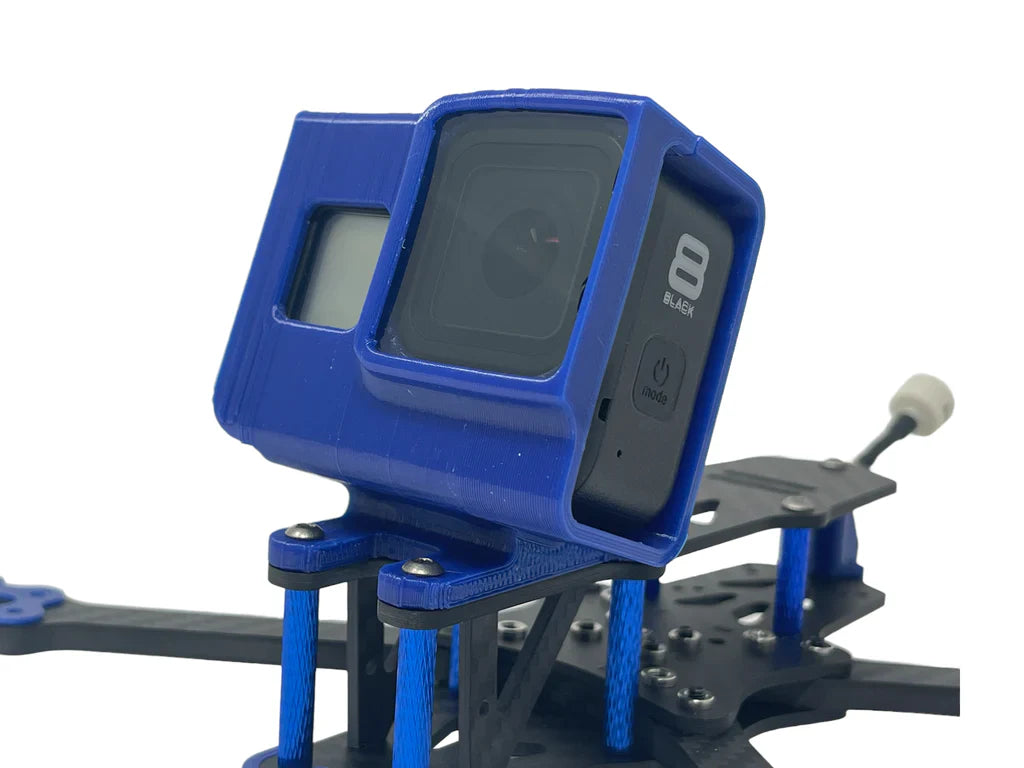 Brain3D GoPro Hero 8 Mount for OG Vannystyle Frame with DJI O3 Upgrade - Adjustable Angle & Multiple Color Options | Perfect for FPV Drones, Action Camera Setups & Aerial Videography
