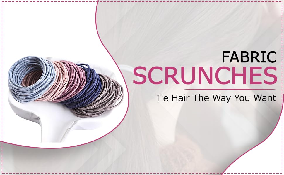 25 PCS Shestor Hair Ties for Women & Girls - No Crease Stretchable Rubber Hair Bands (2mm) for Thin, Thick & Curly Hair - Perfect for School, Work, Gym & Daily Hair Accessories