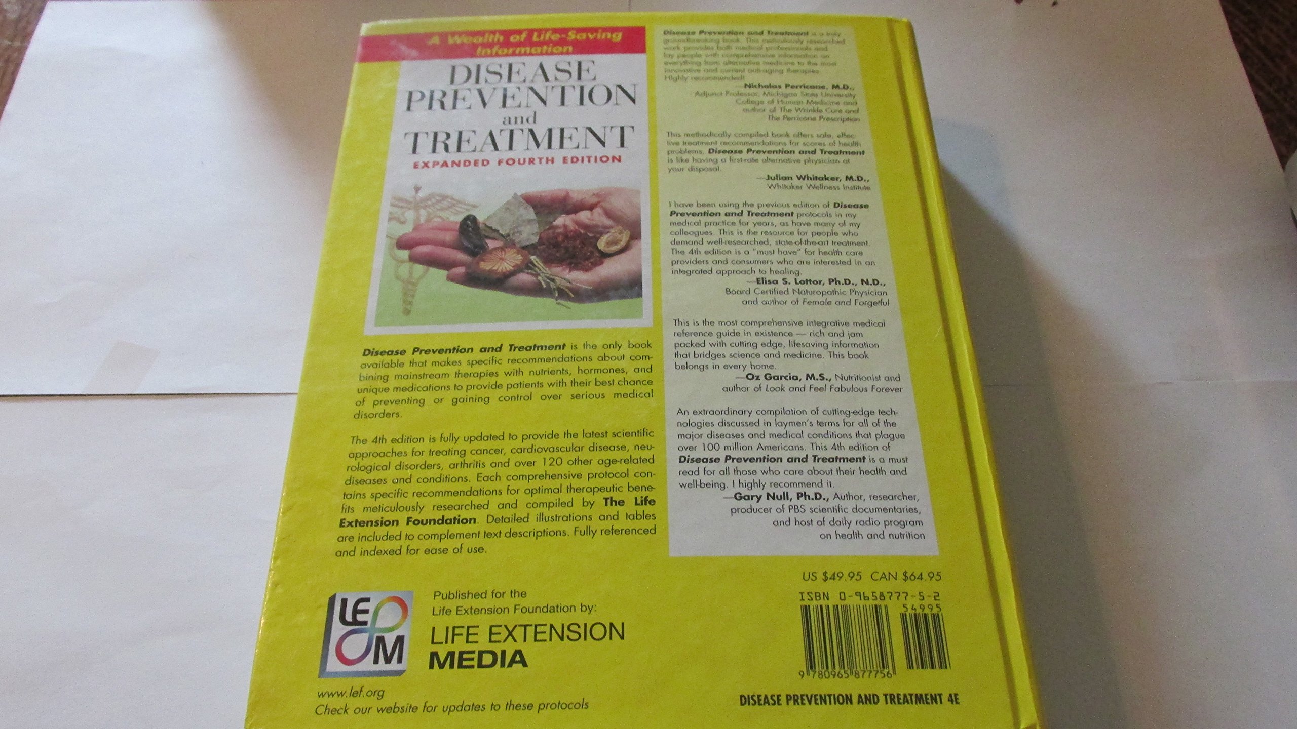 Disease Prevention and Treatment Guide - 4th Edition | Comprehensive Health Solutions for Home & Medical Use