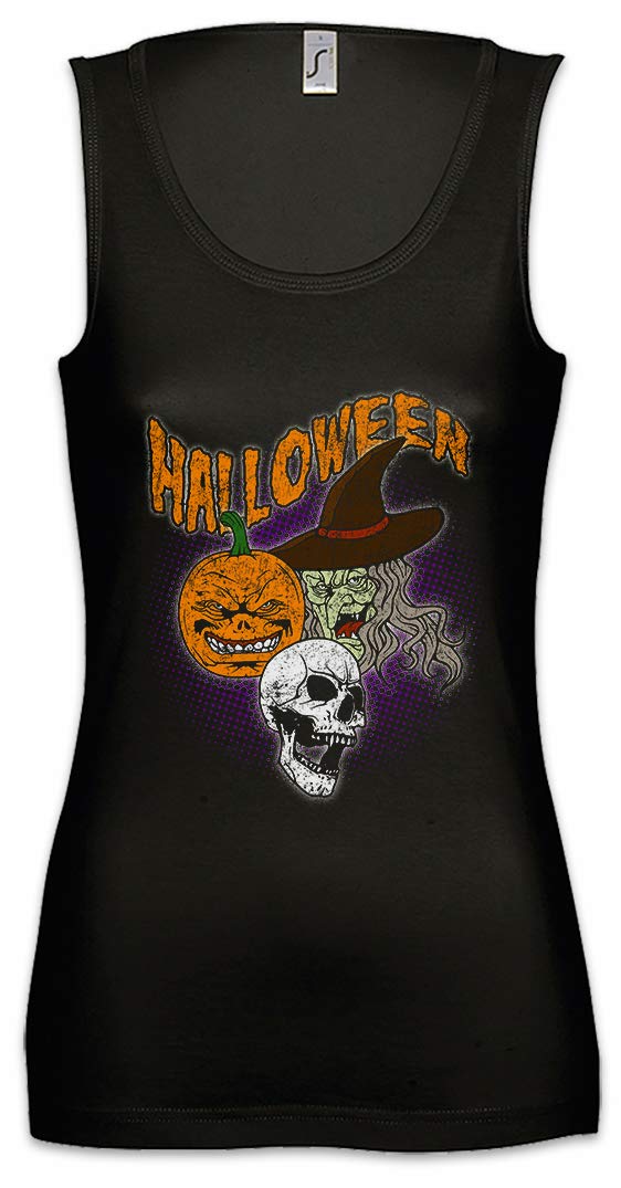 Urban Backwoods Halloween Faces Women's Tank Top - Gym Fitness Training Shirt for Workouts & Casual Wear