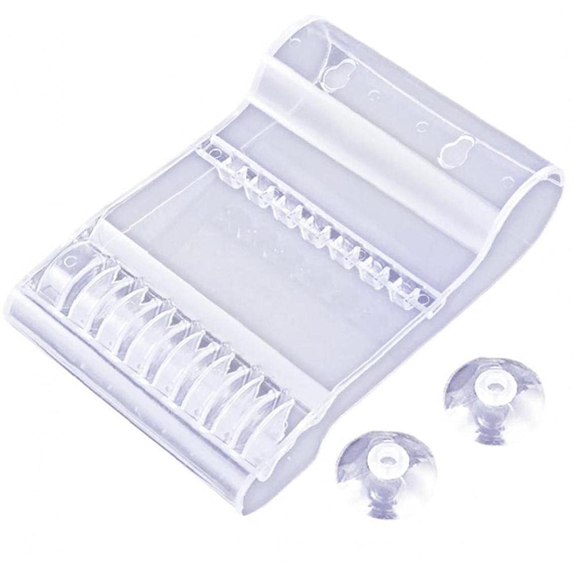 Professional Salon Hair Scissor Holder - Large Capacity Plastic Hair Clips Storage Box with Transparent Design - Perfect for Salon, Barber Shop & Home Hairdressing Tool Organization
