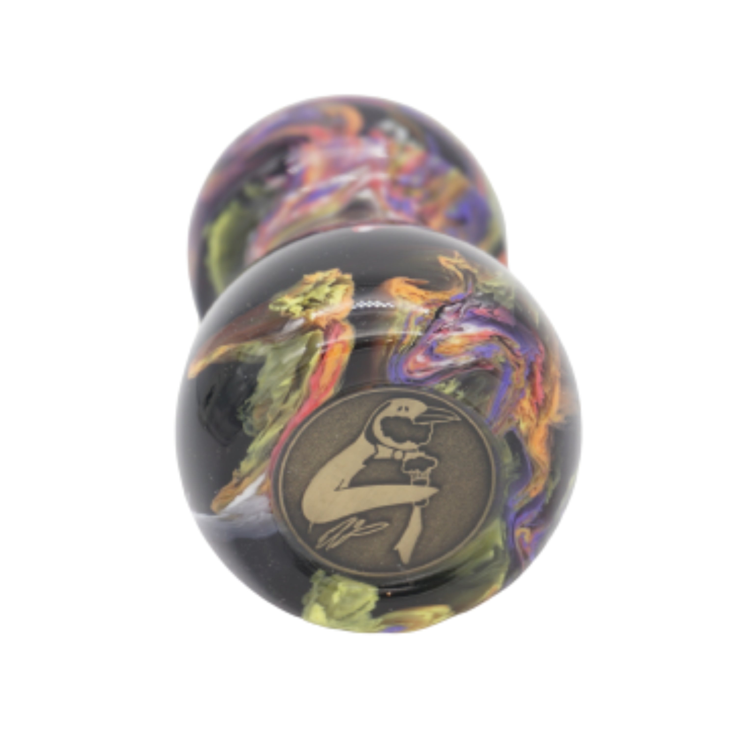 Handcrafted Night Graffiti Shaving Brush Handle - Fits 24mm & 26mm Knots - Perfect for Wet Shaving & Grooming Gifts for Men