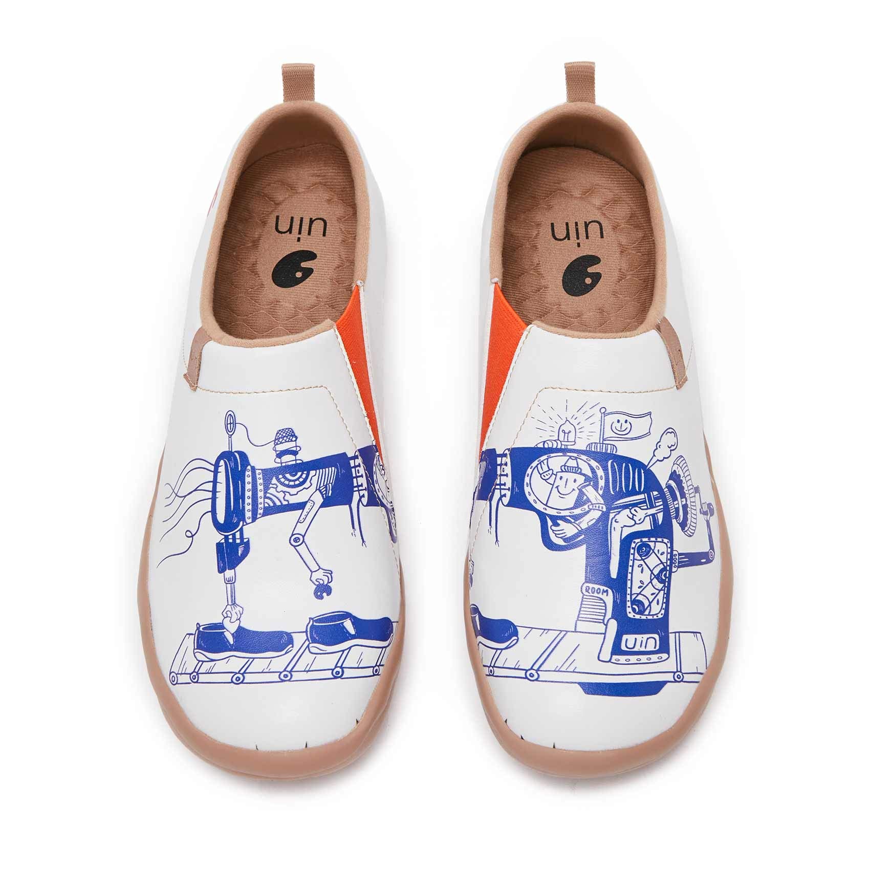 UIN Women's Slip-On Walking Shoes - Lightweight Travel Loafers with Microfiber Comfort for Casual Wear | Perfect for Travel, Work & Everyday Fashion
