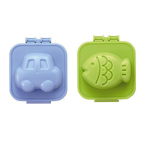 Egg Molds for Boiled Eggs - Fun Car & Fish Shapes - Perfect for Kids Lunch Box, Bento Box, and Healthy Snacks