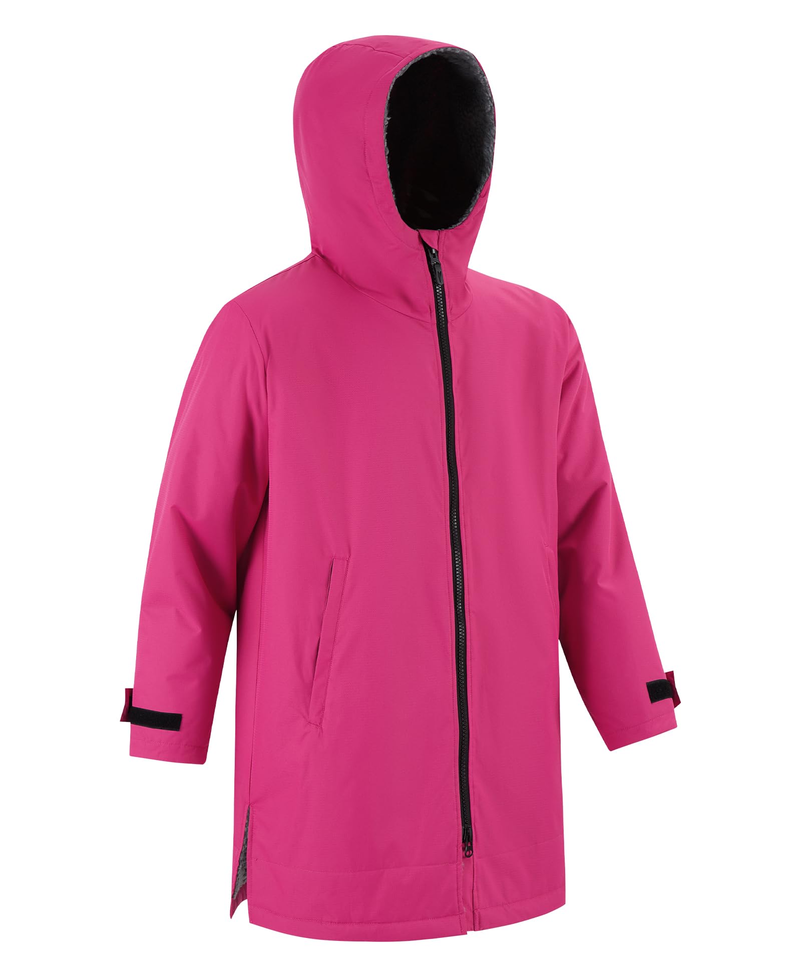 MissShorthair Kids Swim Parka - Waterproof Swim Jacket & Changing Robe for Boys & Girls (Ages 9-14) - Perfect for Beach, Pool & Water Sports