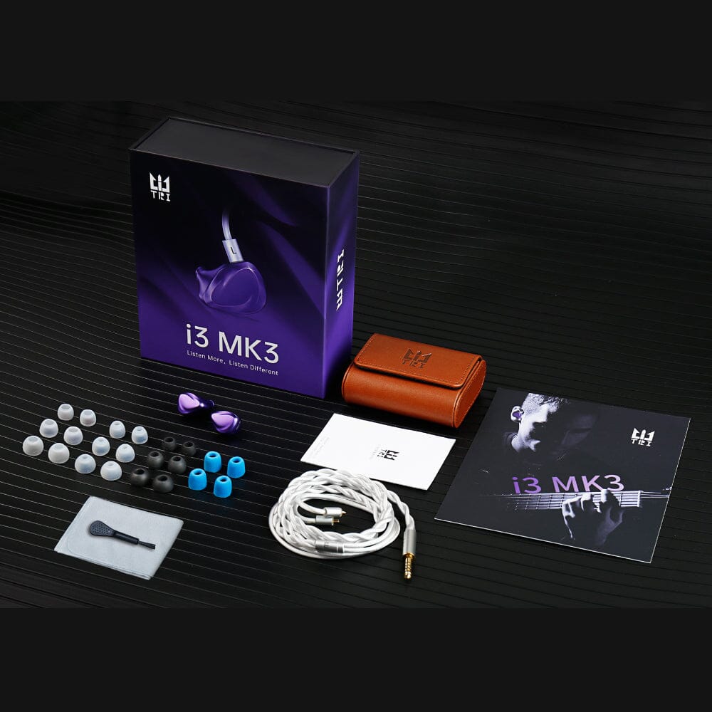 TRI I3 MK3 3rd Generation Planar Magnetic + Balanced Armature + Dynamic Driver Hybrid Flagship In-Ear Earphones - Perfect for Audiophiles, Studio Monitoring & High-Fidelity Music Listening