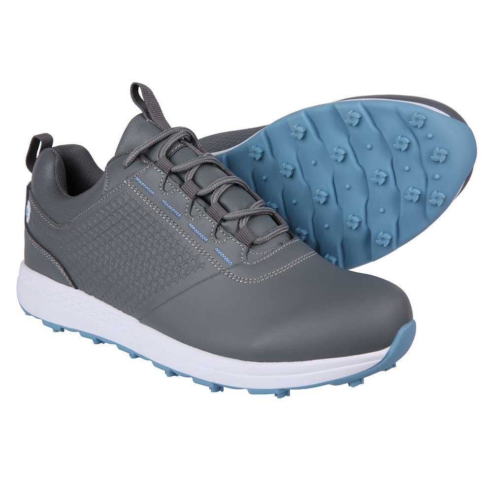 Ram Golf Accubar Ladies Grey/Blue Golf Shoes Size 8 - Perfect for Women's Golfing and Outdoor Sports