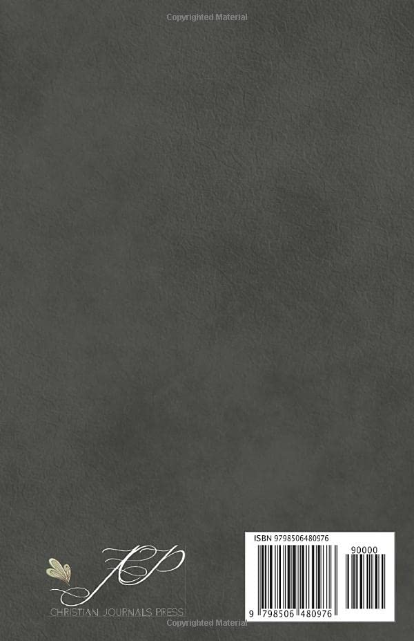 Christian Notebook for Men - Joshua 1:9 Bible Verse Cover | Inspirational Gift for Daily Devotion