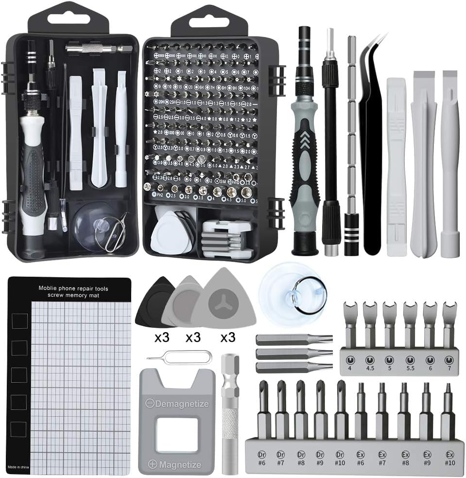 LIFEGOO 138-in-1 Magnetic Screwdriver Set - Electronics Repair Kit for iPhone, Laptop, PC, PS5