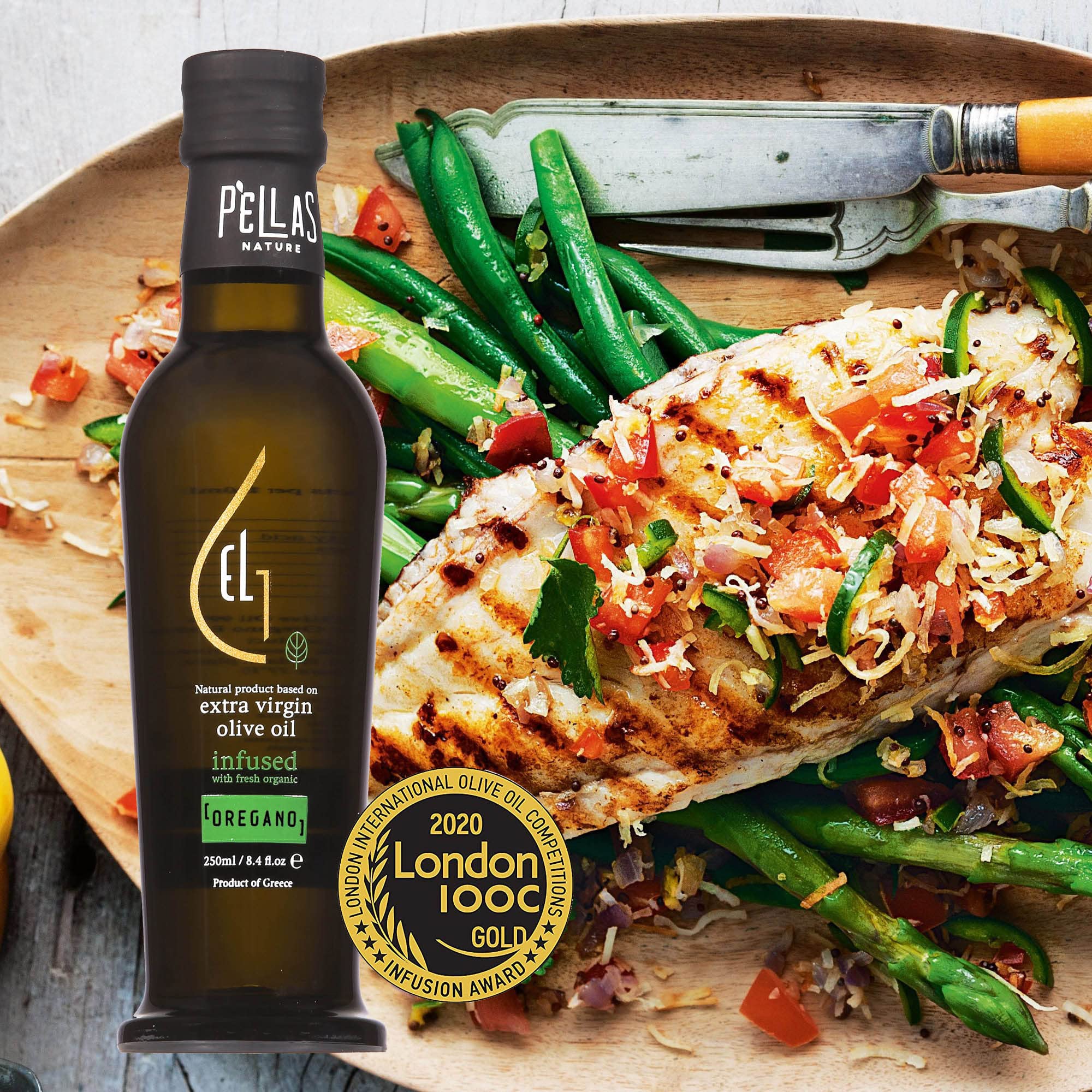 Organic Infused Extra Virgin Olive Oil Set - Garlic, Basil, Lemon, Rosemary, Greek Oregano & Red Hot Pepper Flavors | 8.45oz Bottles (Pack of 6) | Premium Finishing Oil for Salads, Pasta, Bread Dipping & Gourmet Cooking