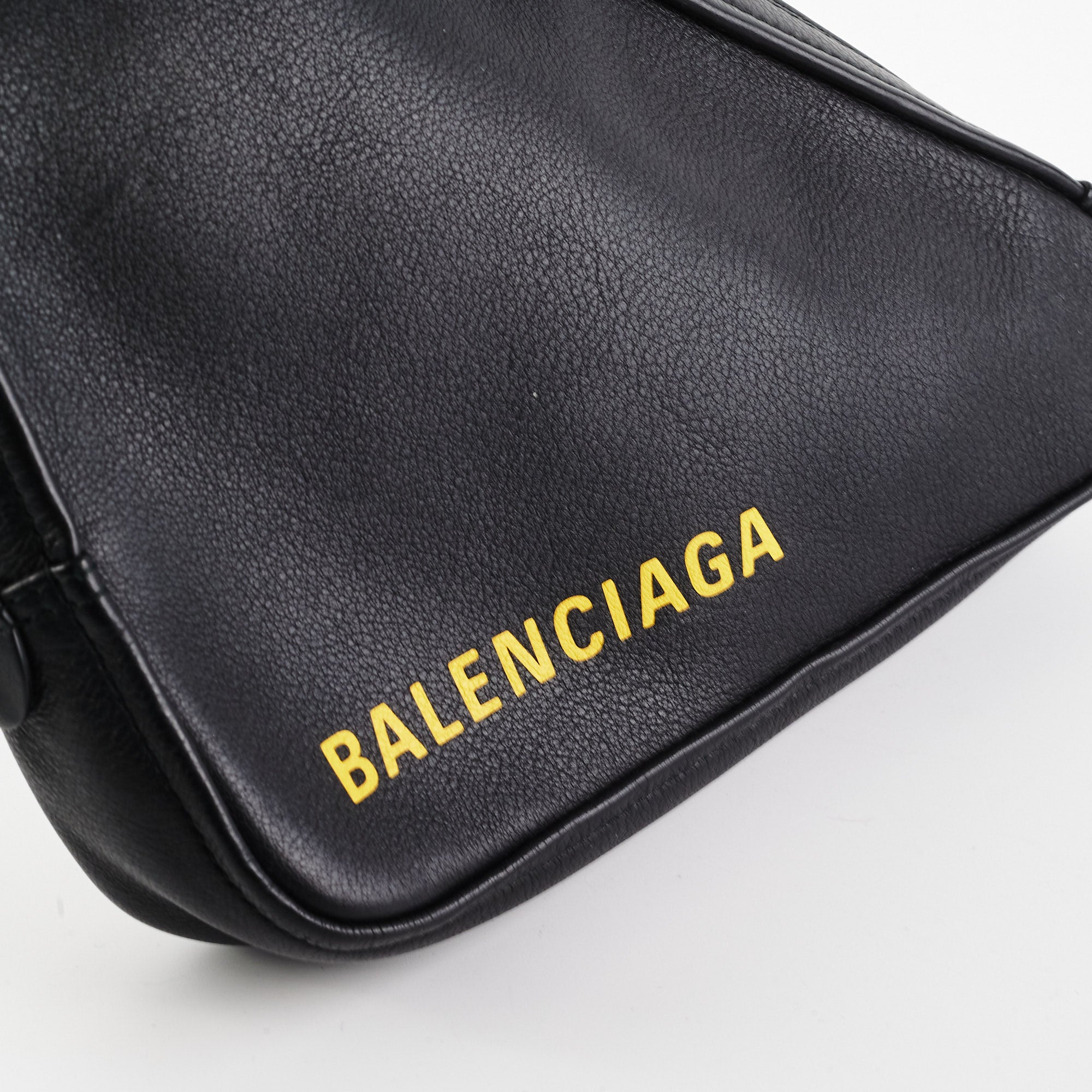 Balenciaga Triangle Zip Clutch Bag for Women - Genuine Leather Crossbody Purse with Gold-Tone Hardware, Perfect for Evening Parties, Date Nights & Travel Accessories