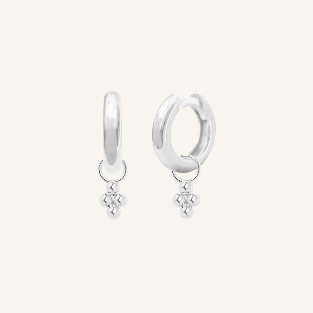 Fortitude Plain Hoops - Minimalist Stainless Steel Earrings for Women | Everyday Wear, Office & Casual Outfits