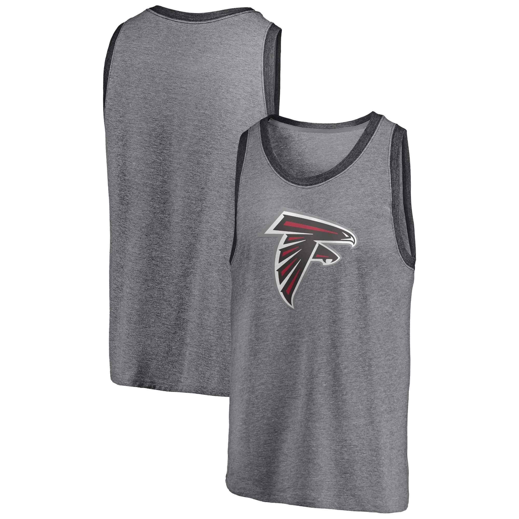 Fanatics Men's Heathered NFL Famous Tri-Blend Sleeveless Shirt - Moisture Wicking Athletic Tank Top for Football Fans, Gym Workouts & Summer Casual Wear