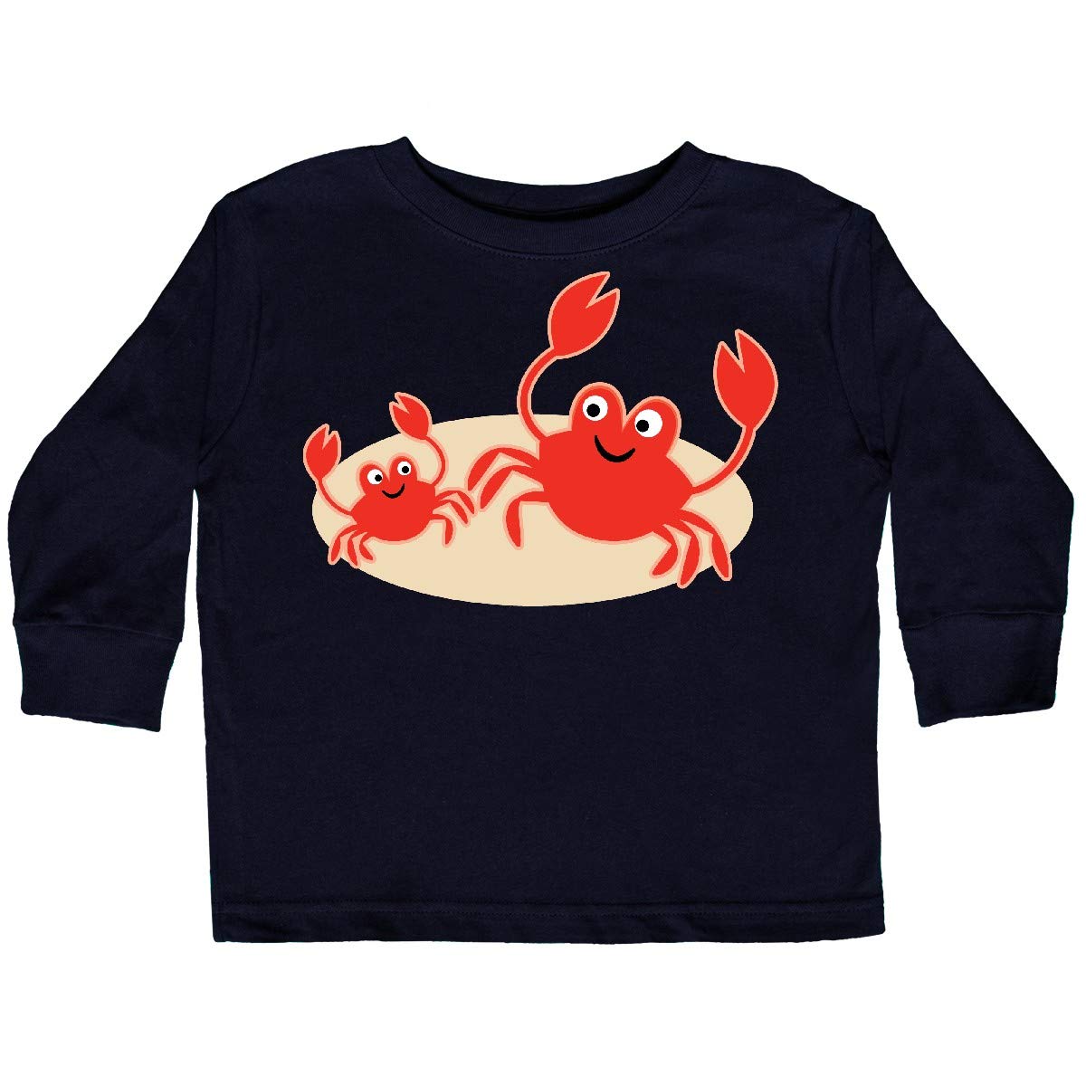 Inktastic Beach Crabs Cute Vacation Toddler Long Sleeve T-Shirt - Soft Cotton Kids Shirt for Boys & Girls - Perfect for Beach Trips, Summer Vacations & Family Outings