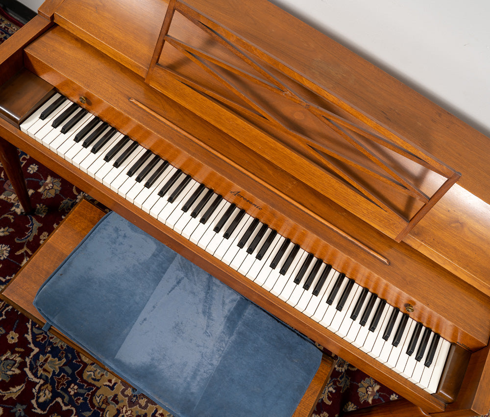 Acrosonic by Baldwin Upright Piano in Satin Walnut Finish | Serial Number 775610 | Perfect for Home, Studio & Music Classroom | Vintage Piano for Beginners & Professionals