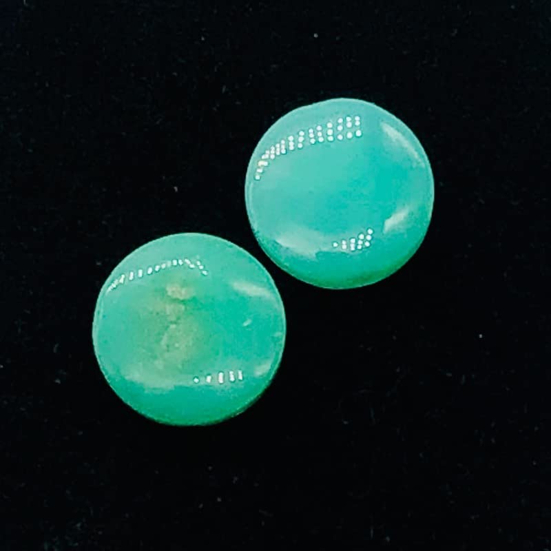 Natural Chrysoprase Agate 12x5mm Coin Beads for Jewelry Making - DIY Bracelet, Necklace & Earring Supplies - Healing Stone Beads for Spiritual Crafts