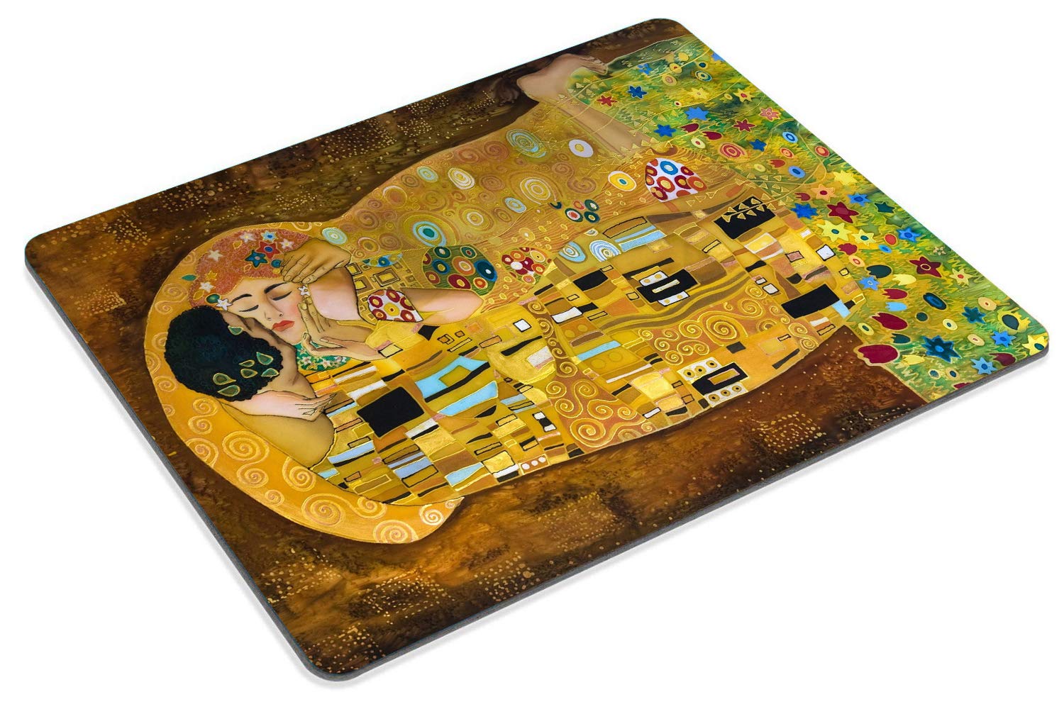Custom Gustav Klimt's The Kiss Mouse Pad - Non-Slip Rubber Gaming Mousepad with Smooth Surface for PC, Laptop, Office & Home Use - Perfect for Work, Gaming & Daily Computing