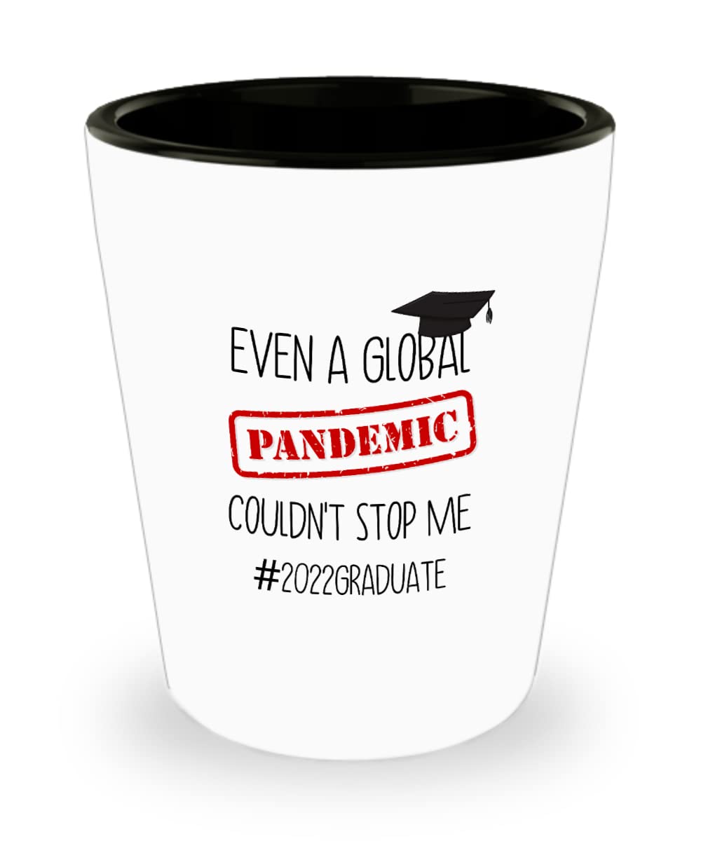 2022 Graduation Shot Glass Set - Fun Graduation Gift for Him or Her - Commemorative Diploma & Graduation Cap Design - Perfect for College Graduation Parties, Celebrations & Gifts
