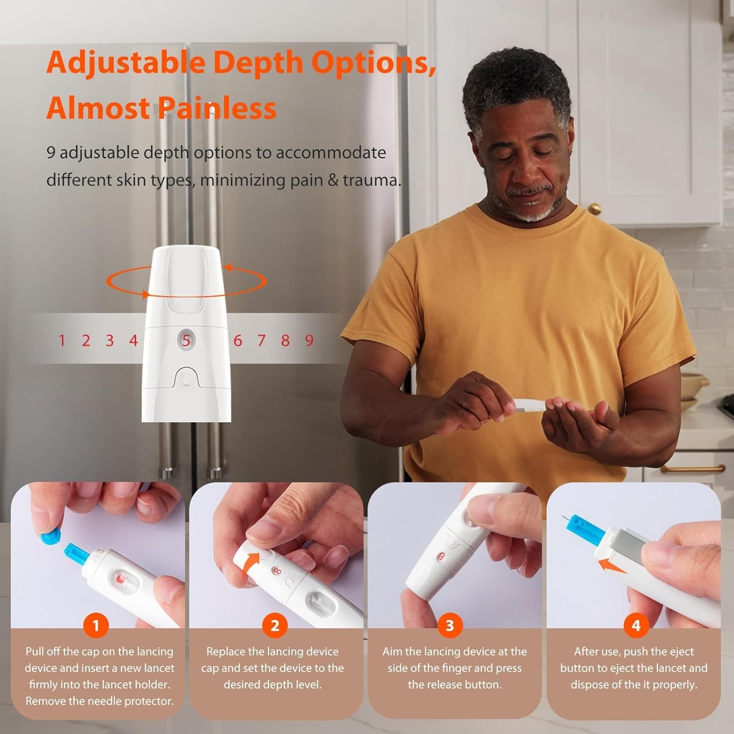 iHealth Gluco+ Wireless Smart Blood Glucose Monitor Kit - 100 Test Strips & Lancets - Bluetooth Diabetes Testing Meter with Mobile App - Home & Travel Use for Type 1 & 2 Diabetics
