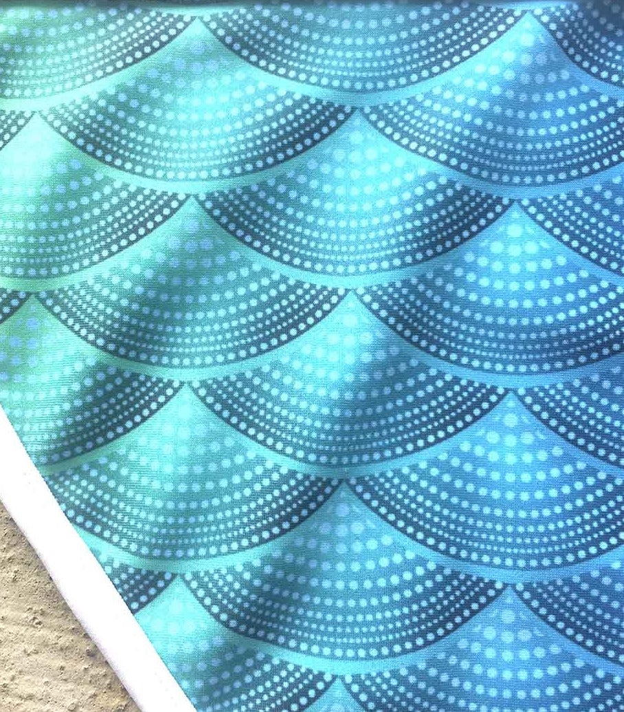 Hannah Mermaid Yoga Leggings - High Waisted Workout Pants with Bali Scales Design for Women | Perfect for Yoga, Gym, Beach and Everyday Wear