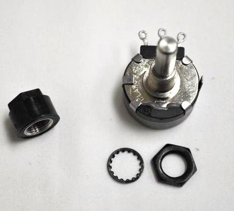 Miller 072462 Precision Potentiometer with Locking Shaft - 10K Ohm Rotary Variable Resistor for Audio Equipment, Industrial Controls & DIY Electronics Projects