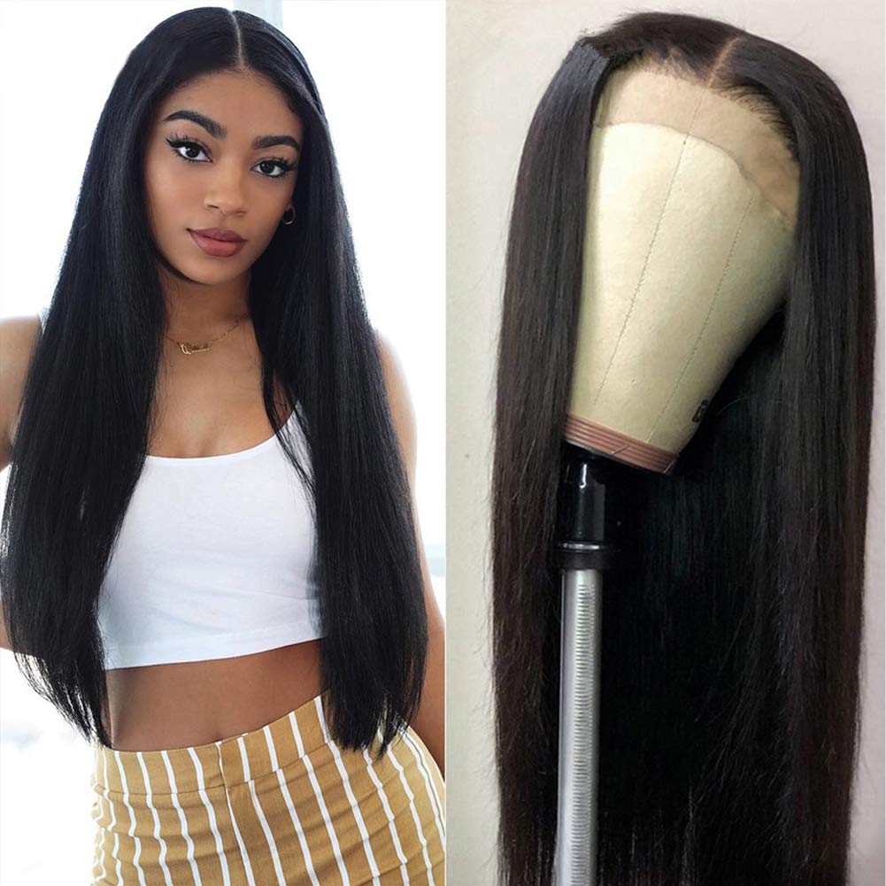 10A Brazilian Silky Straight Human Hair Wig 360 Lace Frontal with Baby Hair - 10