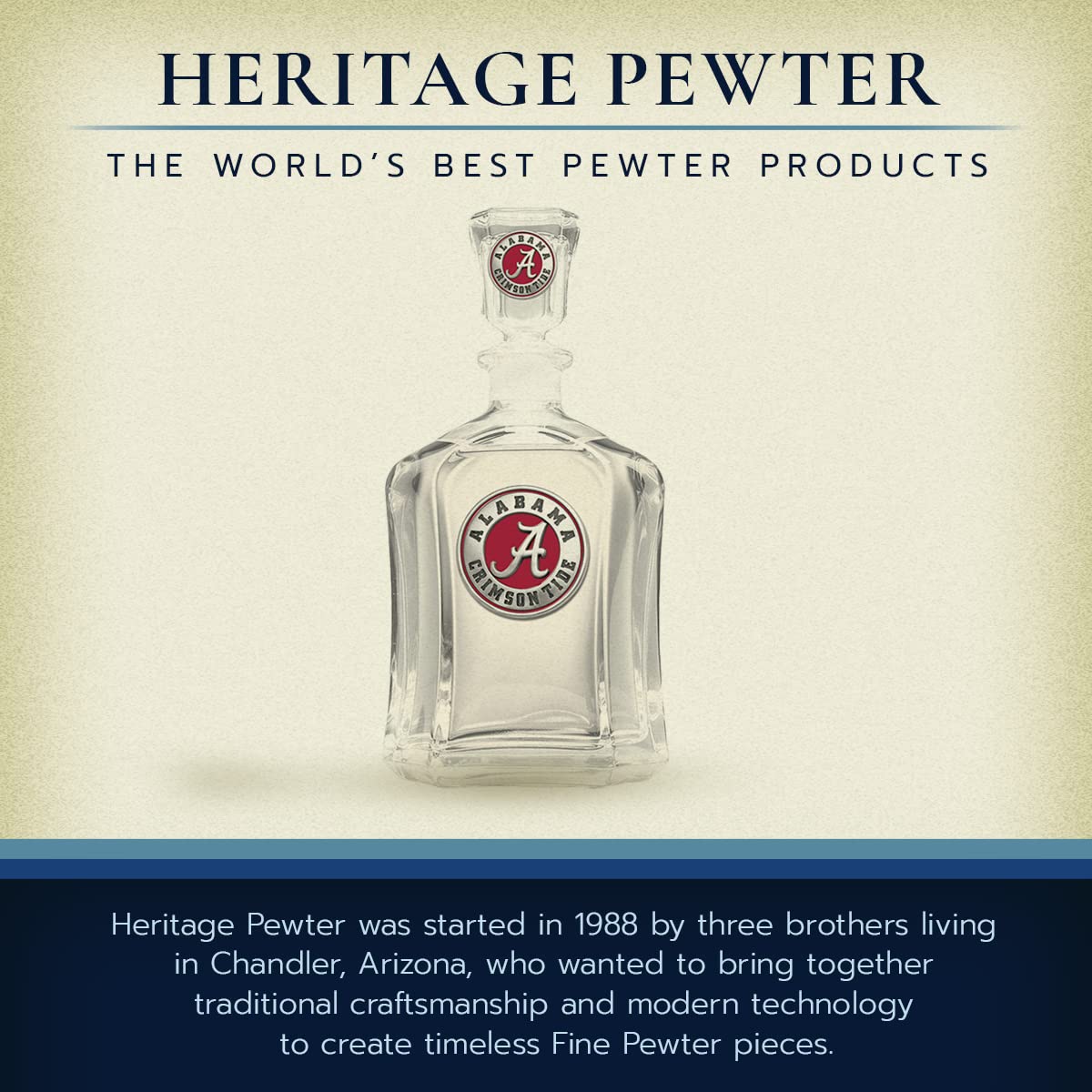 24 OZ Alabama Capitol Themed Pewter Glass Container - Handcrafted Collectible Drinkware for Bourbon, Whiskey & Cocktail Enthusiasts