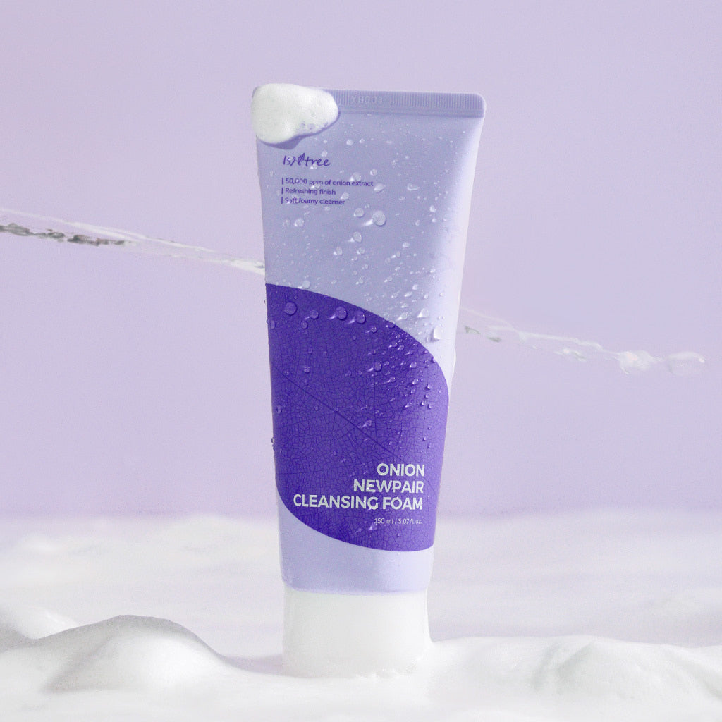 Isntree Onion Newpair Cleansing Foam 150ml - Gentle Korean Face Wash for Acne-Prone & Sensitive Skin | Daily Deep Cleansing & Pore Care | Perfect for Morning & Night Skincare Routine