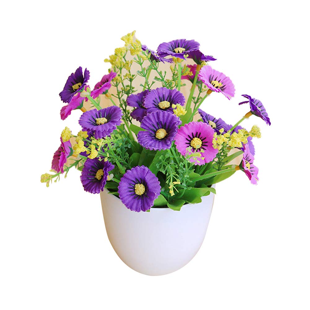 Exquisite Artificial Bonsai Tree - Purple Fake Flower Plant for Home Decor, Garden Party & Holiday Table Decoration | Perfect Gift Souvenir & Elegant Craft Art for Living Room, Office & Wedding Centerpiece