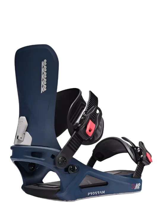 K2 Program Snowboard Bindings 2025 - High-Performance Snowboard Bindings for All-Mountain & Freestyle Riding | Perfect for Powder, Park & Backcountry Adventures